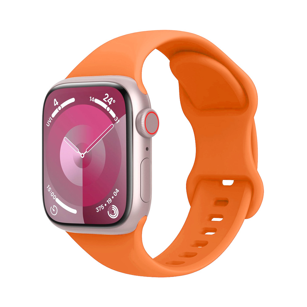 适用apple watch 10硅胶表带iWatch9表带苹果手表ultra 2蝴蝶表带详情21