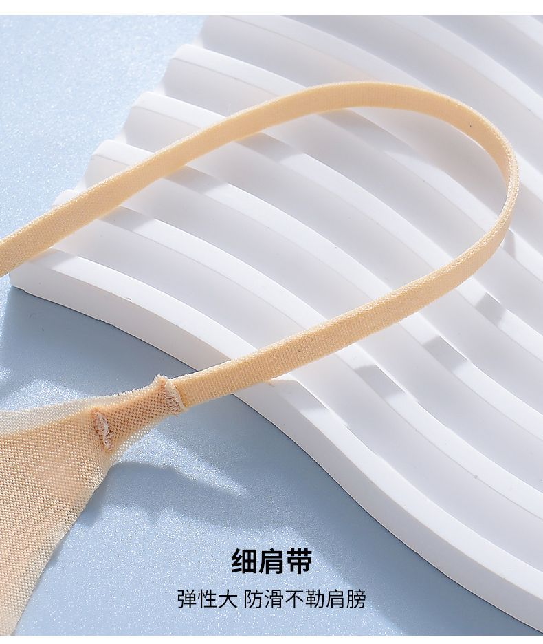 夏季超薄新款美背内衣女小胸聚拢无痕文胸大胸显小抹胸运动胸罩女详情19