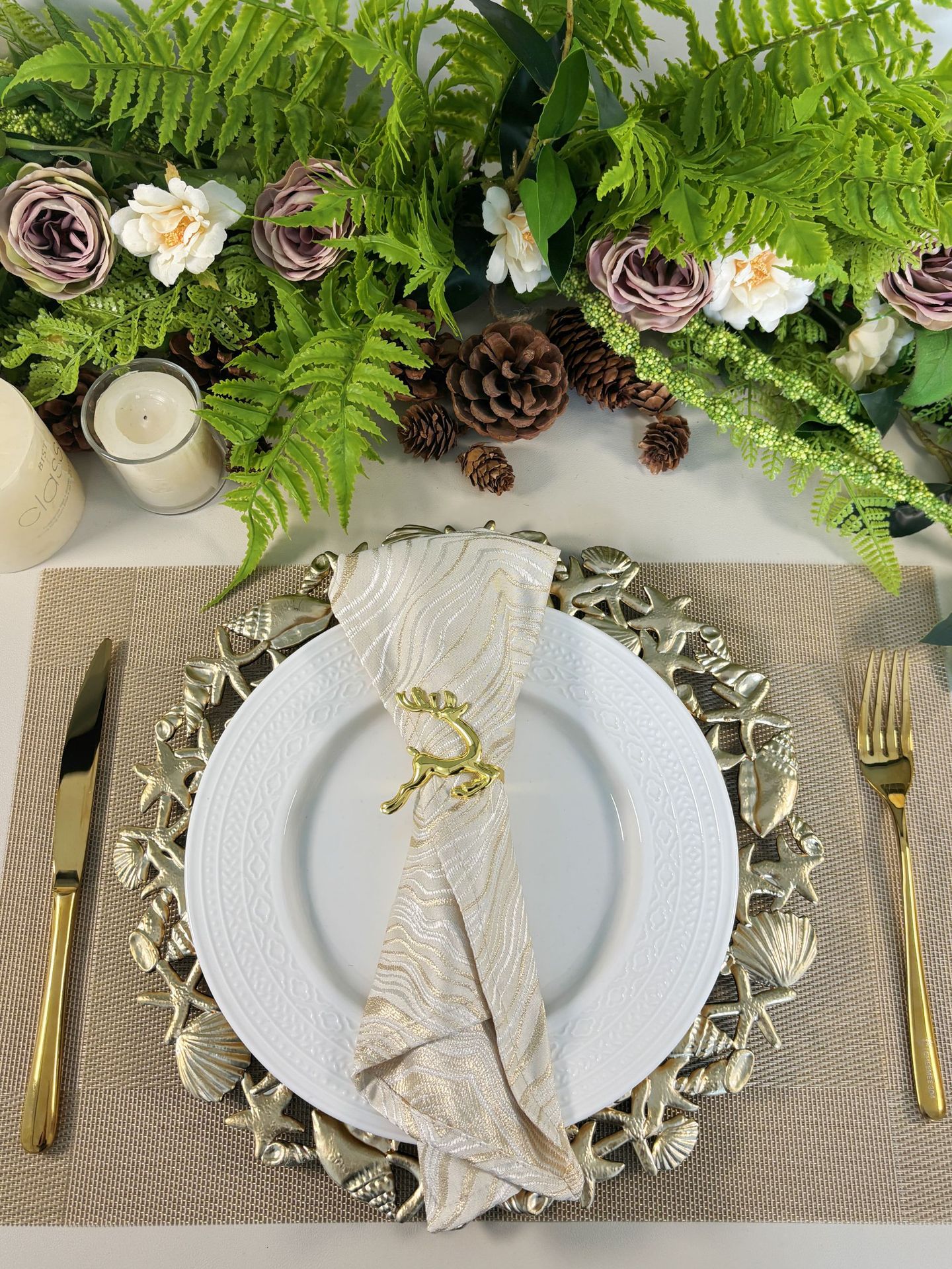 样品跨境欧式复古桌面装饰垫盘PP镂空海星海螺盘西餐厅圆形不规则详情3