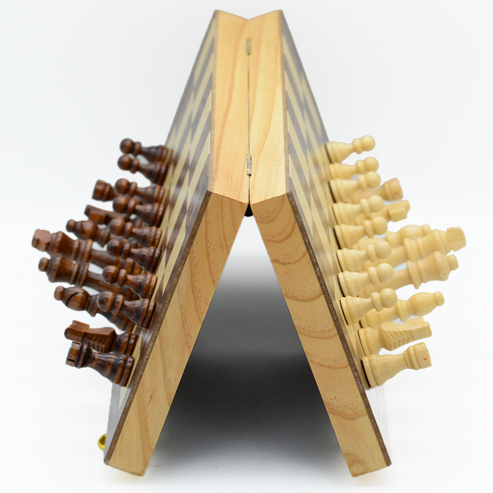 New type of chess and card entertainment, made of wood, magnetic, foldable and 39CM, with double rear, directly sent by the manufacturer for cross-border exclusive supply pic 10