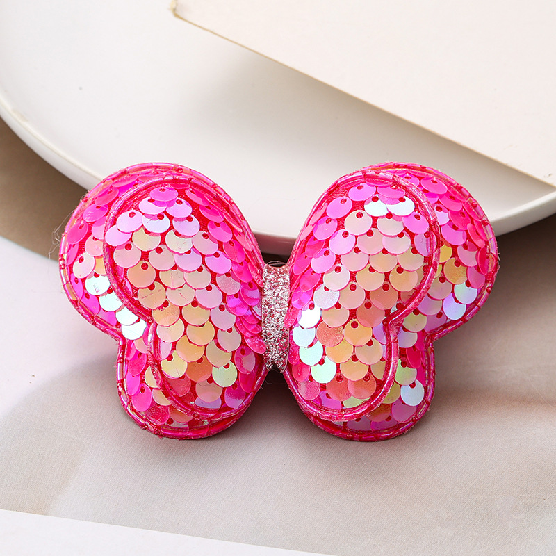 2025新款亮片蝴蝶发绳儿童发圈蝴蝶结扎高马尾头绳女孩橡皮筋头饰详情11