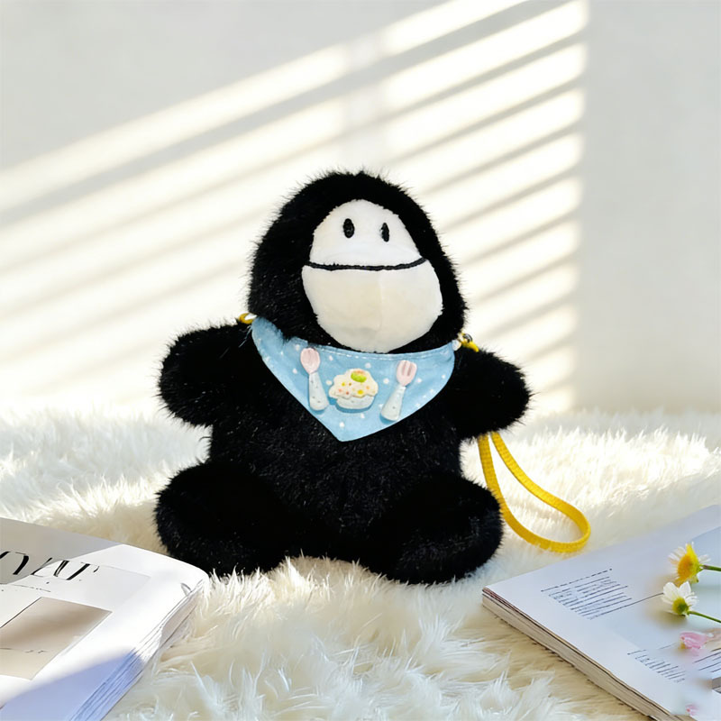 创意解压毛绒挂件包包钥匙扣调皮猩娃娃机公仔可爱搞怪娃娃系列挂详情7