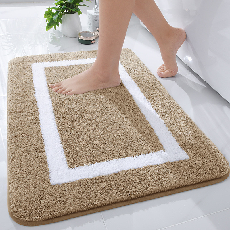 Factory direct sales, export wholesale, cross-border home floor MATS, door MATS, absorbent bathroom, thickened bathroom anti-slip MATS pic 3