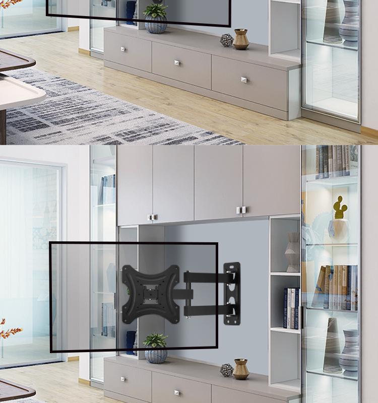 通用多功能32-55寸电视挂架显示器伸缩旋转摇摆电视支架X400工厂详情12