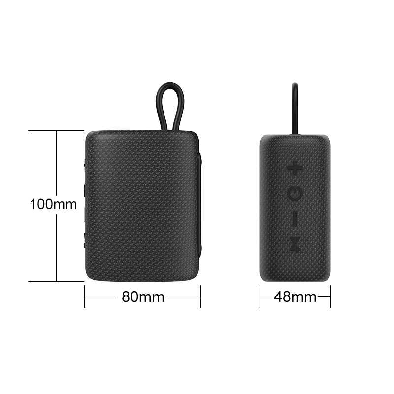 The AOOLIF fabric wireless Bluetooth speaker comes with a waterproof IPX4 Bluetooth speaker, a small steel cannon, and a card-inserting private mold pic 15