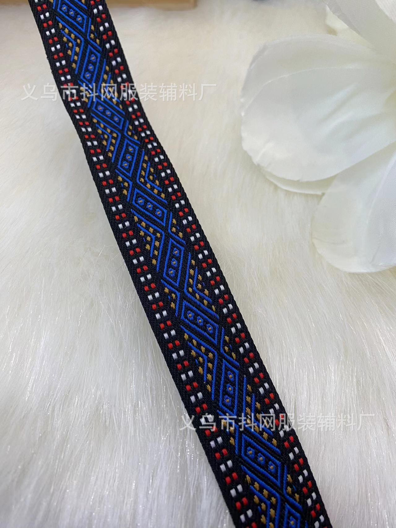 2.5-3.0 cm ethnic-style jacquard ribbons, ethnic woven ribbons, minority costumes and accessories for performance costumes pic 10