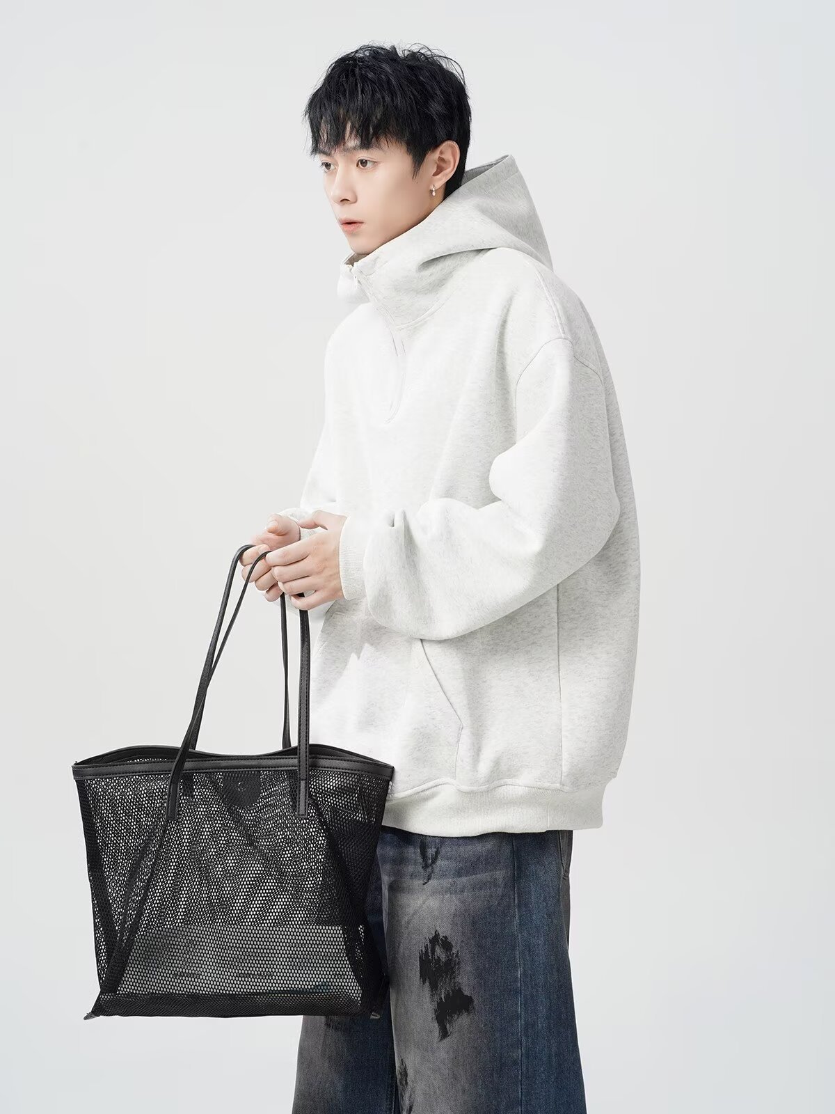  oversize casual versatile top fashion men's hoodie详情12