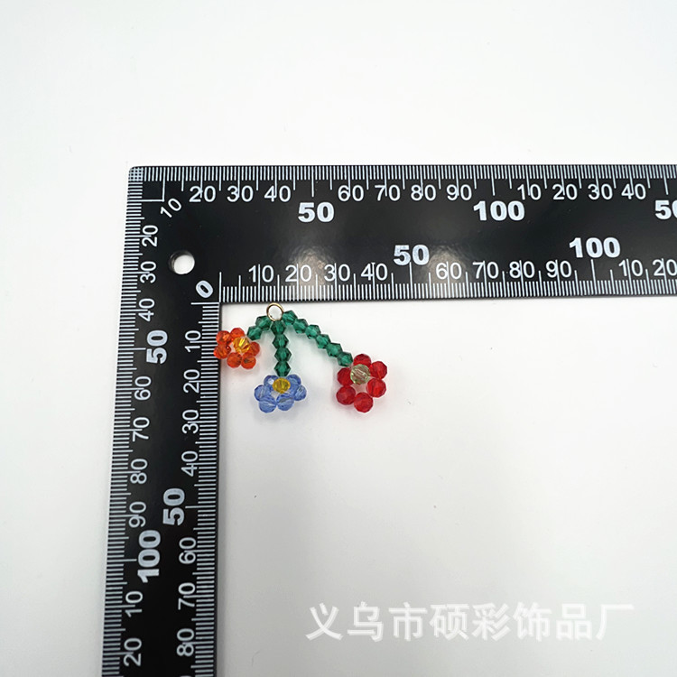 Factory stock of hand-woven glass beads, colored flower pendant accessories, DIY earrings, clothing materials pic 2