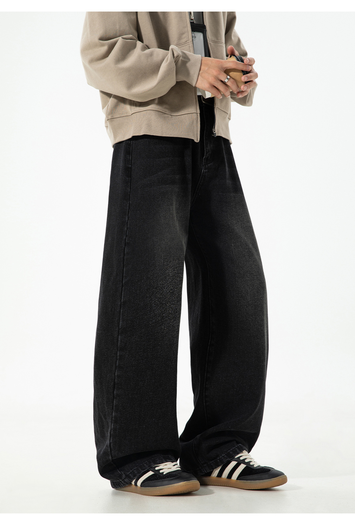 美式复古做旧水洗廓形牛仔裤男秋季新款潮牌直筒裤质感宽松长裤子详情22