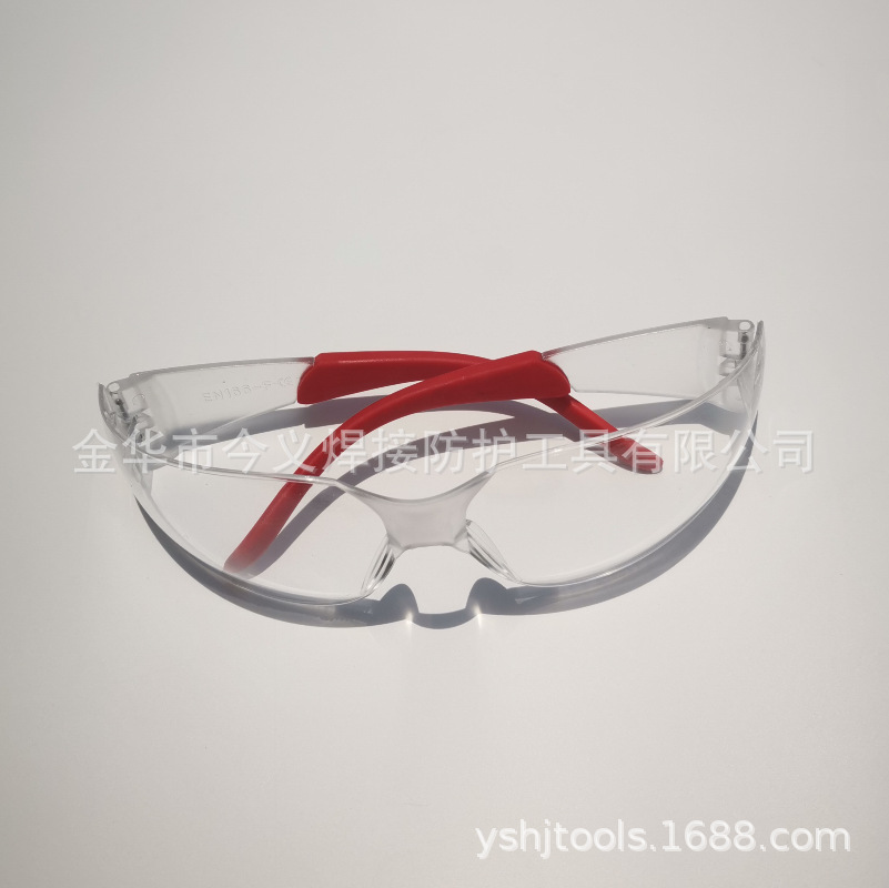 358款防冲击耐酸碱护目镜PC多功能劳保镜防滑脚套防护眼镜批发详情5