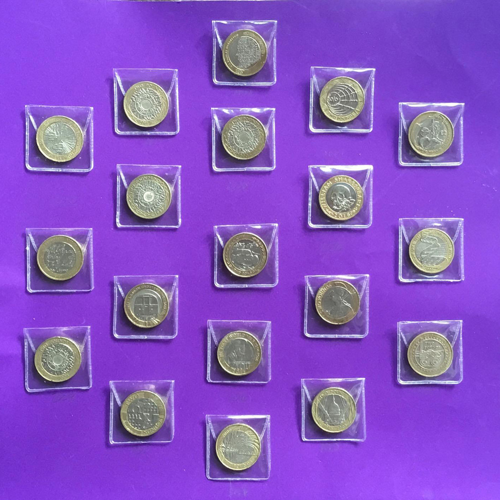 Commemorative coin collection bag, transparent PVC badge bag, transparent coin storage bag pic 6