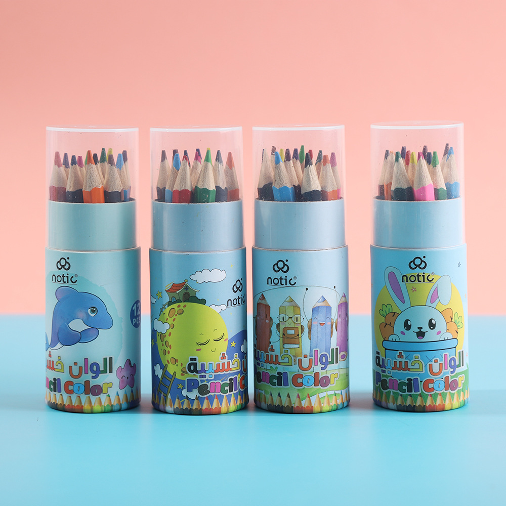 奔贝儿24色水溶性彩色学生专用铅笔绘画美术涂鸦彩色铅笔彩铅套装详情6