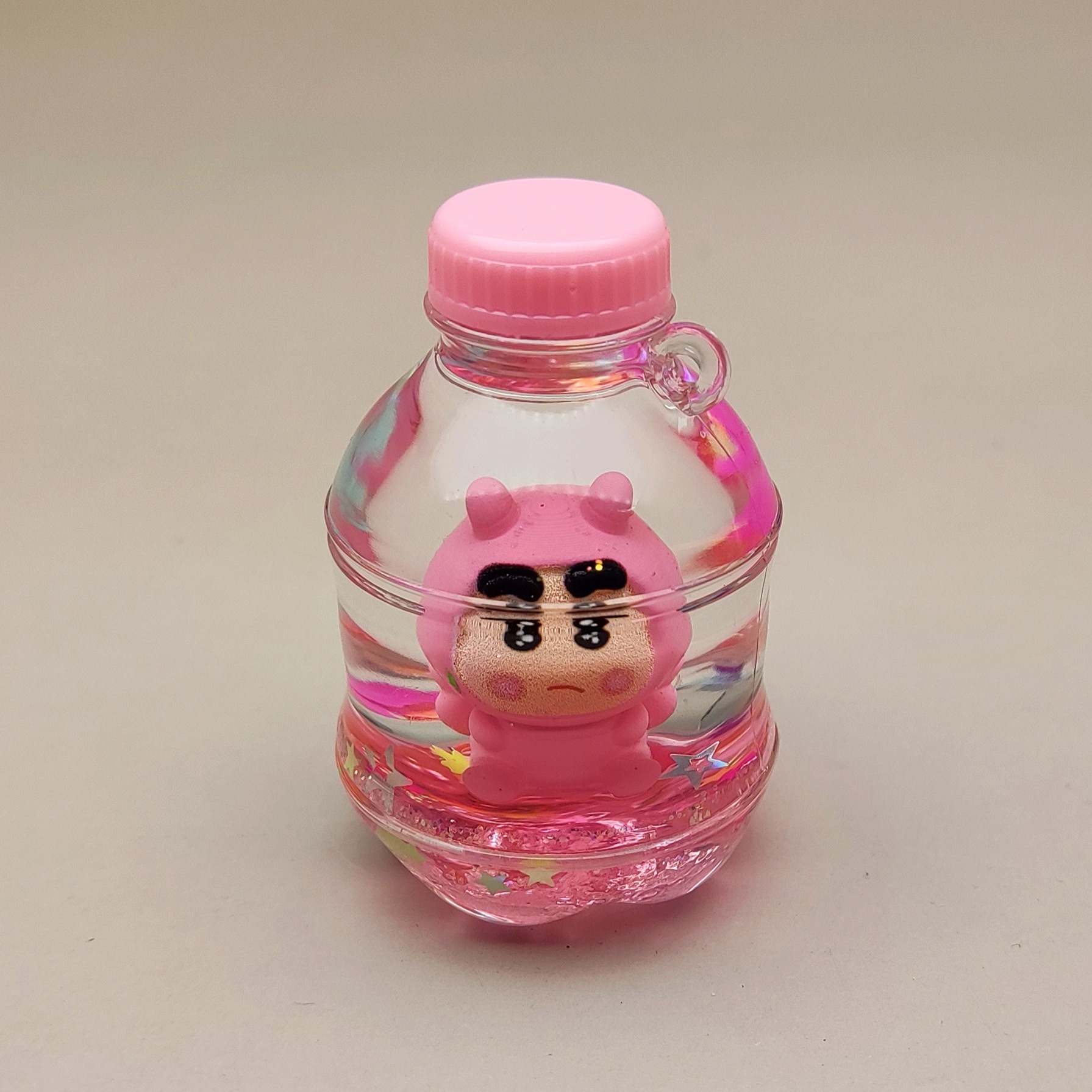 创意亚克力入油流沙瓶卡通系列钥匙扣汽车配饰桌面摆件饰品详情6