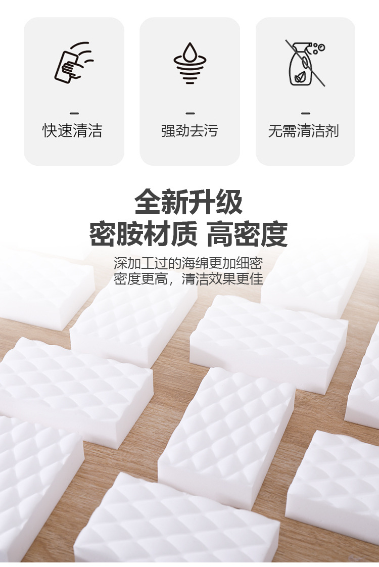 小白鞋清洁纳米海绵 清洁洗碗吸水密胺泡棉 压缩纳米海绵魔力擦详情2