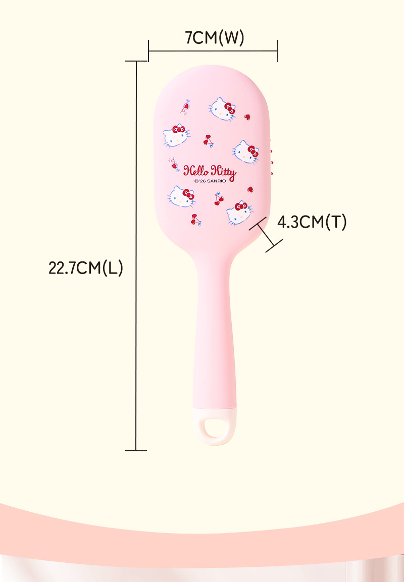 Sanrio officially authorized KT hollowed-out comb, styling smooth hair, fluffy comb, rib comb, beauty comb, airbag comb pic 21