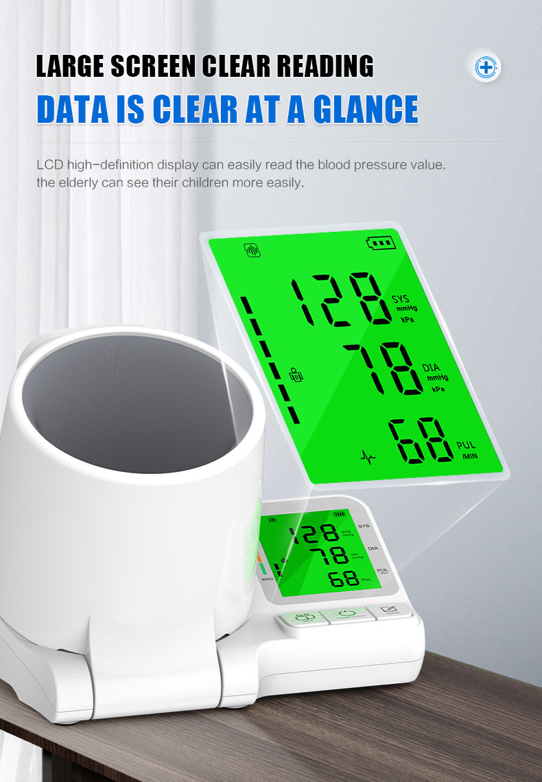 Fda-certified arm electronic blood pressure monitor, a precise home blood pressure measuring instrument specifically designed for the elderly pic 8