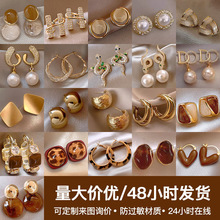 耳环度假风网红耳坠海边耳勾ins夏天新款拉菲草编手编藤编耳饰女详情6