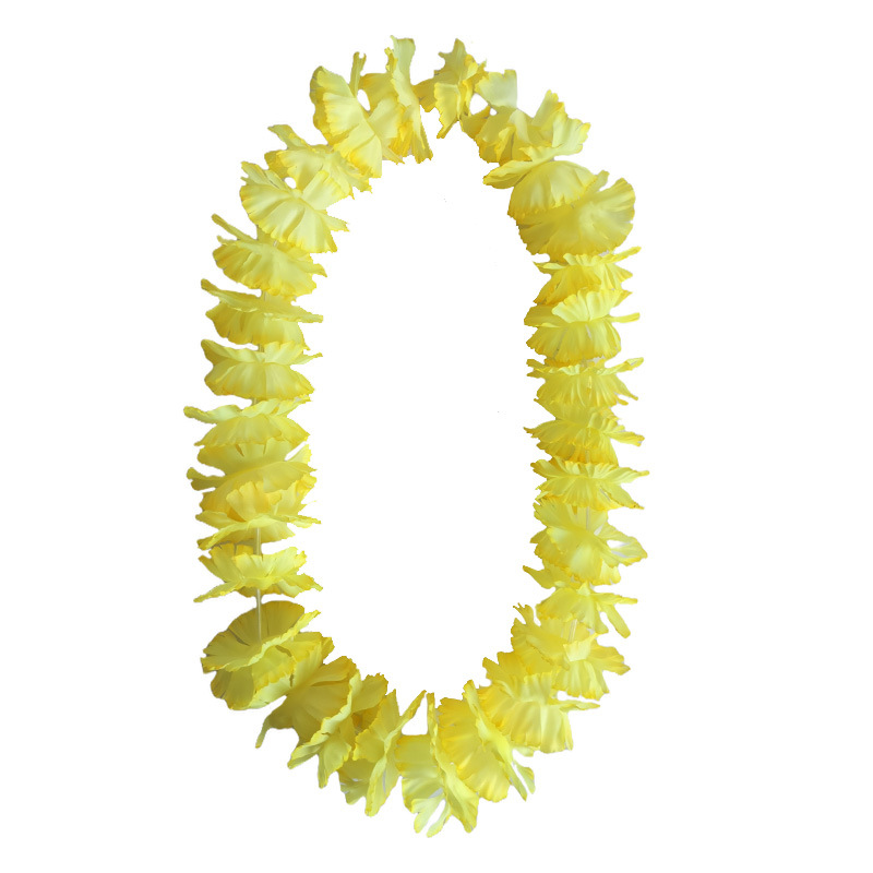 厂家批发纯色彩色夏威夷大康乃馨花环跨境货源源头厂家现货供应详情8