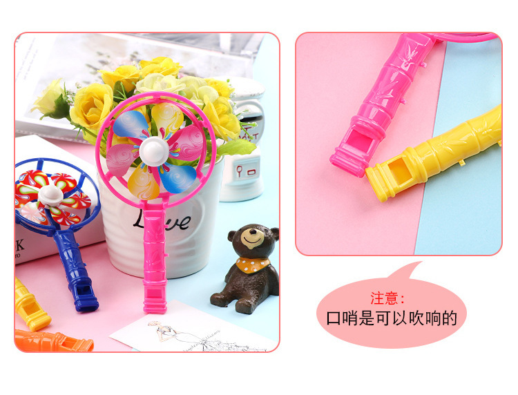 Large windmill whistles, colorful whistle-blowing cheering props, candy-colored nostalgic toys, windmill kindergarten small gifts wholesale pic 3