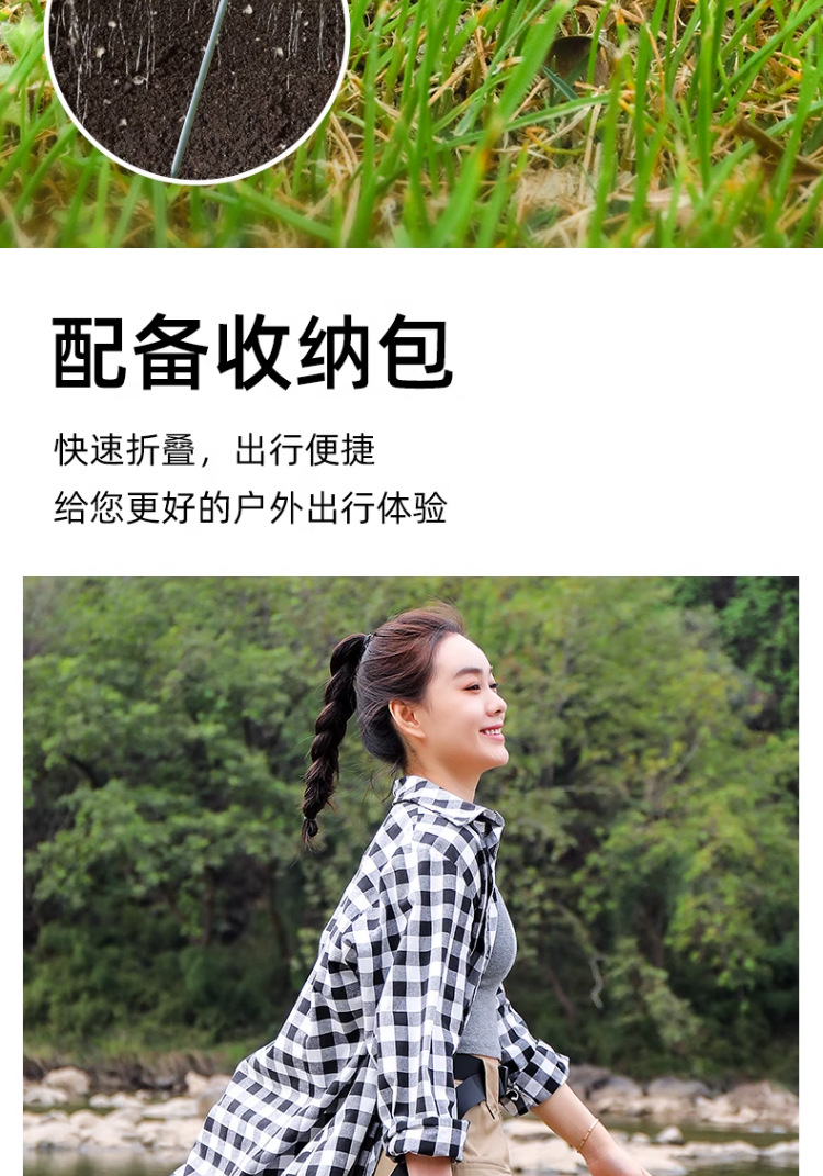 Outdoor camping black rubber canopy tent, UV-resistant camping portable canopy, waterproof sunshade, butterfly-shaped windproof rope pic 9