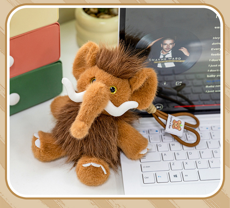 毛绒玩具猛犸象掌中宝熊传说小玩偶公仔娃娃包包挂饰摆件潮玩批货详情6