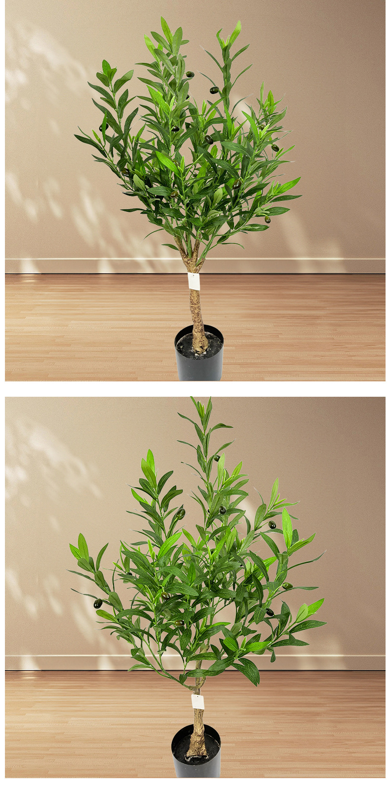 仿真绿色植物橄榄树商场装饰假树家居客厅室内盆栽仿真树款式多样详情7