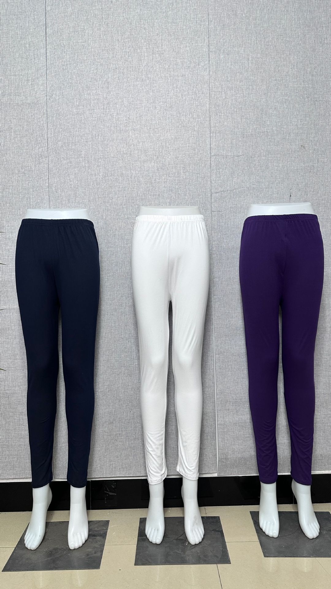 欧美外贸跨境批发纯色时尚高弹紧身裤运动健身跑步长裤一体打底裤详情3