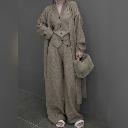 韩版秋冬时尚新款配大衣中长款高领针织毛衣女打底气质显瘦连衣裙详情18