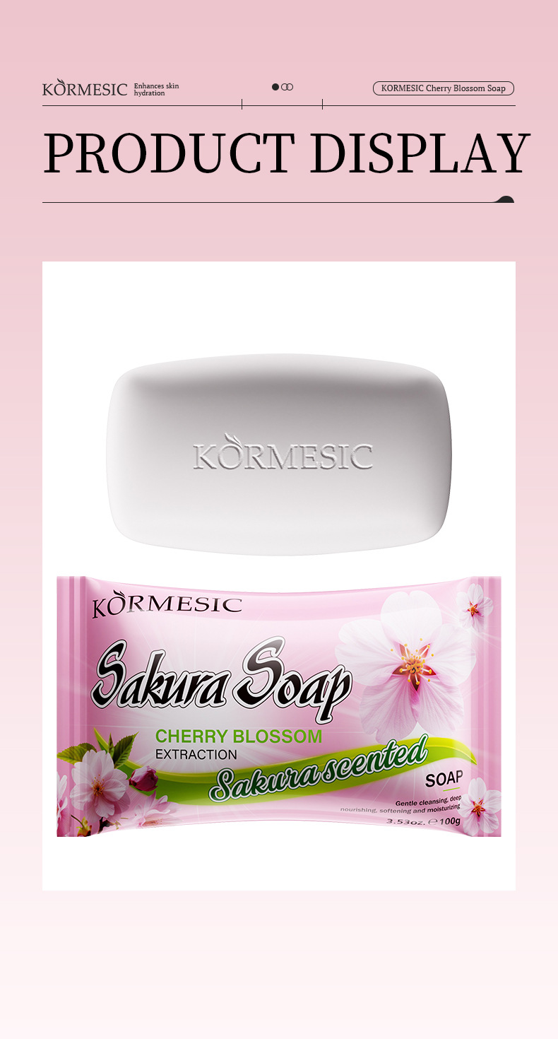 KORMESIC Handmade soap, a cross-border all-English handmade soap for cleansing the skin and controlling oil, is a bestseller pic 26