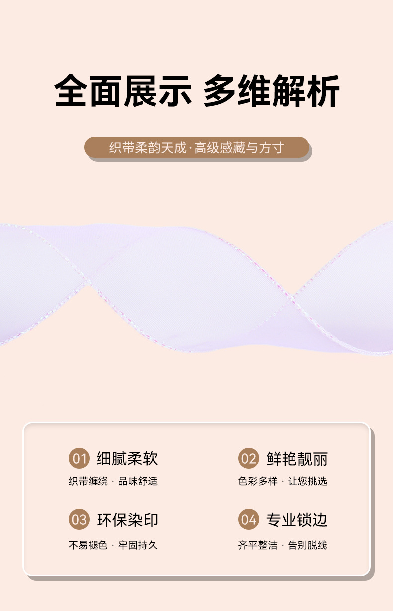 Cinta de ding xin cinta de hilo de borde tostado de 7 colores cinta de borde de envoltura de láser accesorios para el pelo DIY hechos a mano arco de ramo cinta de embalaje pic 7