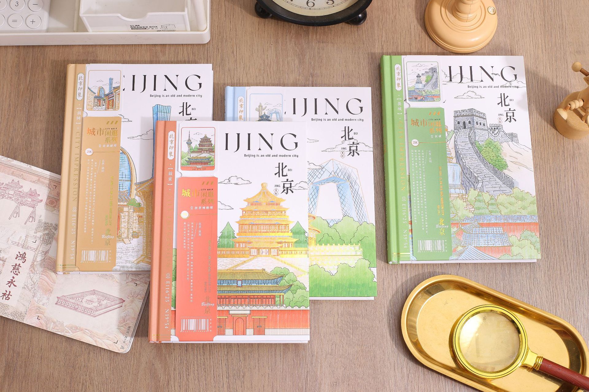 Jingu Stationery 25K City Stroll - Beijing Round-back Hardcover Notebooks, Handbooks, Student Notebooks pic 15