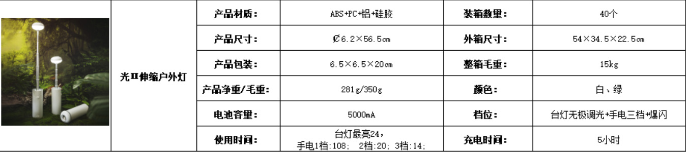 便携式户外露营伸缩多功能直播磁吸氛围补光灯充电夜灯灯饰照明落地灯详情1