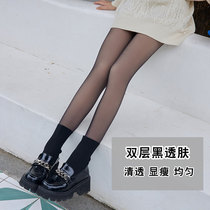 兮暄丝袜女超薄天鹅绒任意剪夏薄款防勾丝自然日本哑光连裤袜详情2