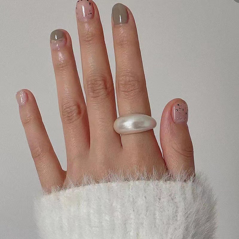 925 sterling silver ring with matte brushed finish, index finger ring opening design, bright silver versatile ring pic 10