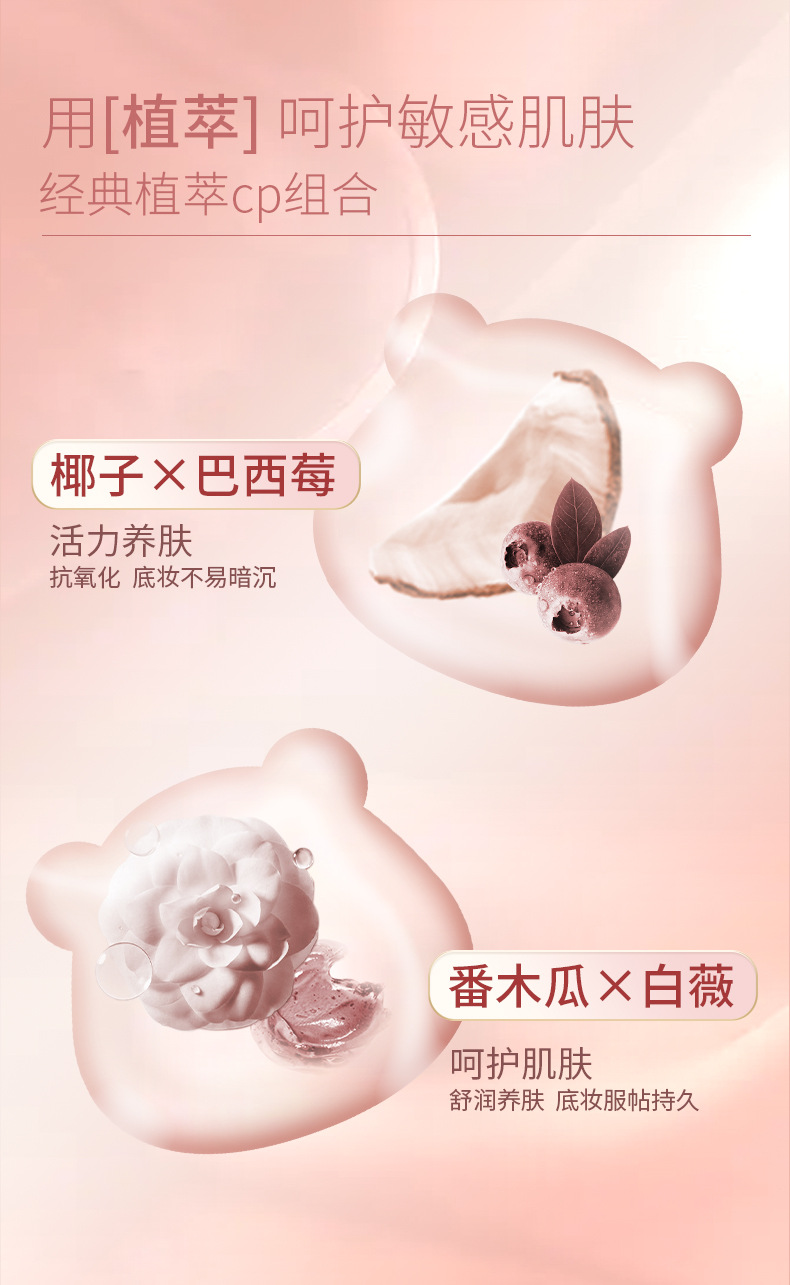 【 Expiring on September 18, 25 】 Habao Bear Three-Color Concealer for Dark Circles and Acne Marks in makeup, Concealer Palette pic 6