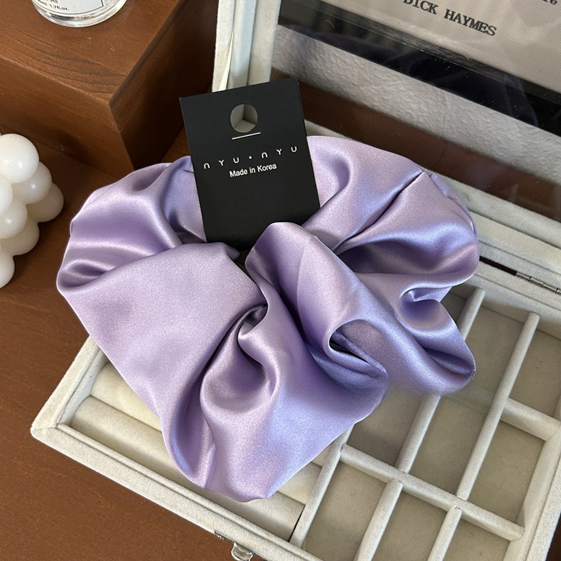 高品质复古超大18cm直径缎面大肠发圈气质时尚高级感肥肠发圈头绳详情15