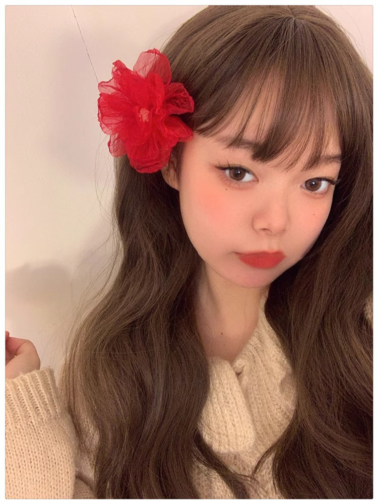 The color is super spring-like ~ Vacation-style large flower hair clip, side clip, new 2024 bangs hair accessory for women pic 25
