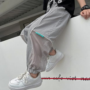 熊猫圆圆渐变男童夏季套装 2024跨境新款儿童短袖二件套织里童装详情7