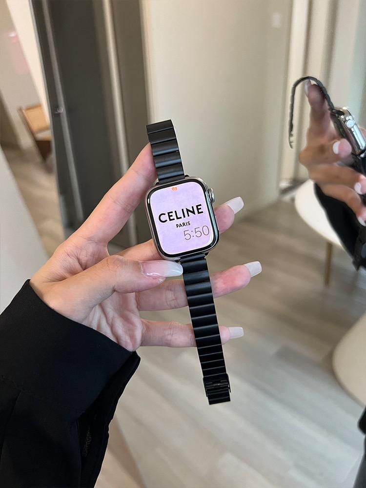 iwatch表带S10女高级感适用applewatch苹果手表98代76SE5金属钢带详情7
