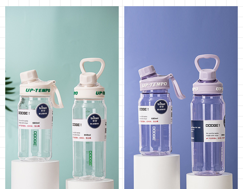 希乐道奇大容量户外运动健身车载便携提手tritan茶隔学生水杯 塑料杯健康环保无异味详情11