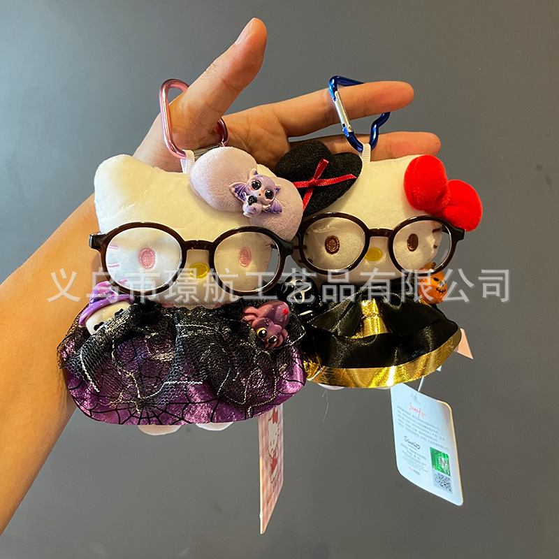 Cute Halloween secondary creation plush figurines hellokitty, keychains, bags, pendants and small gifts pic 12