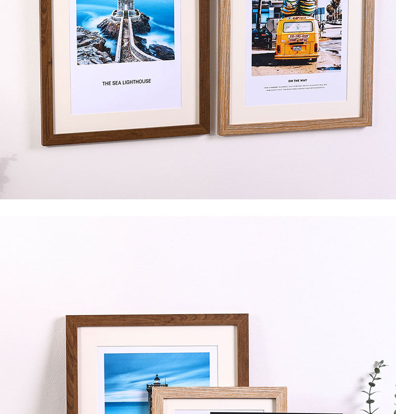 简约相框装裱画框挂墙A3寸16摆台a4寸4开8K拼图框创意照片墙木质详情16