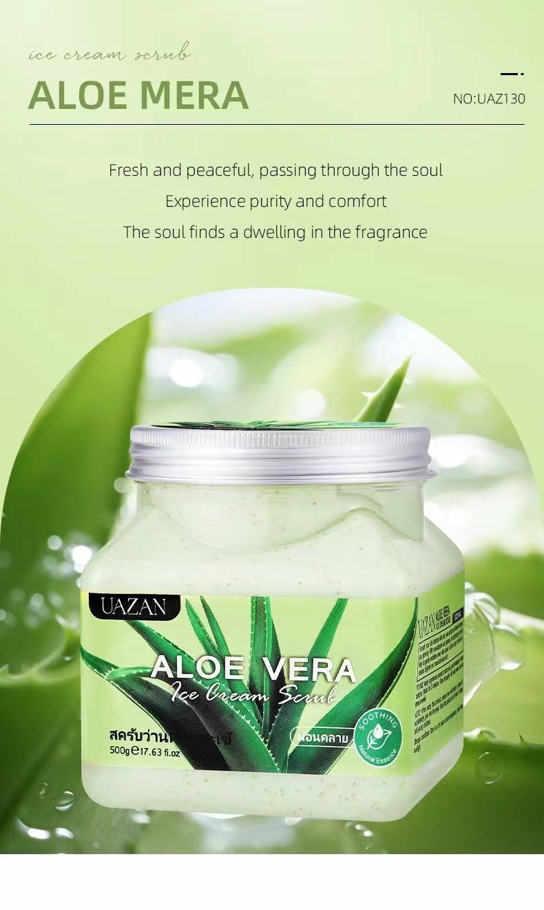 UAZAN植物水果磨砂膏身体去角质沐浴盐死皮清洁嫩肤美容护肤身体护理详情49