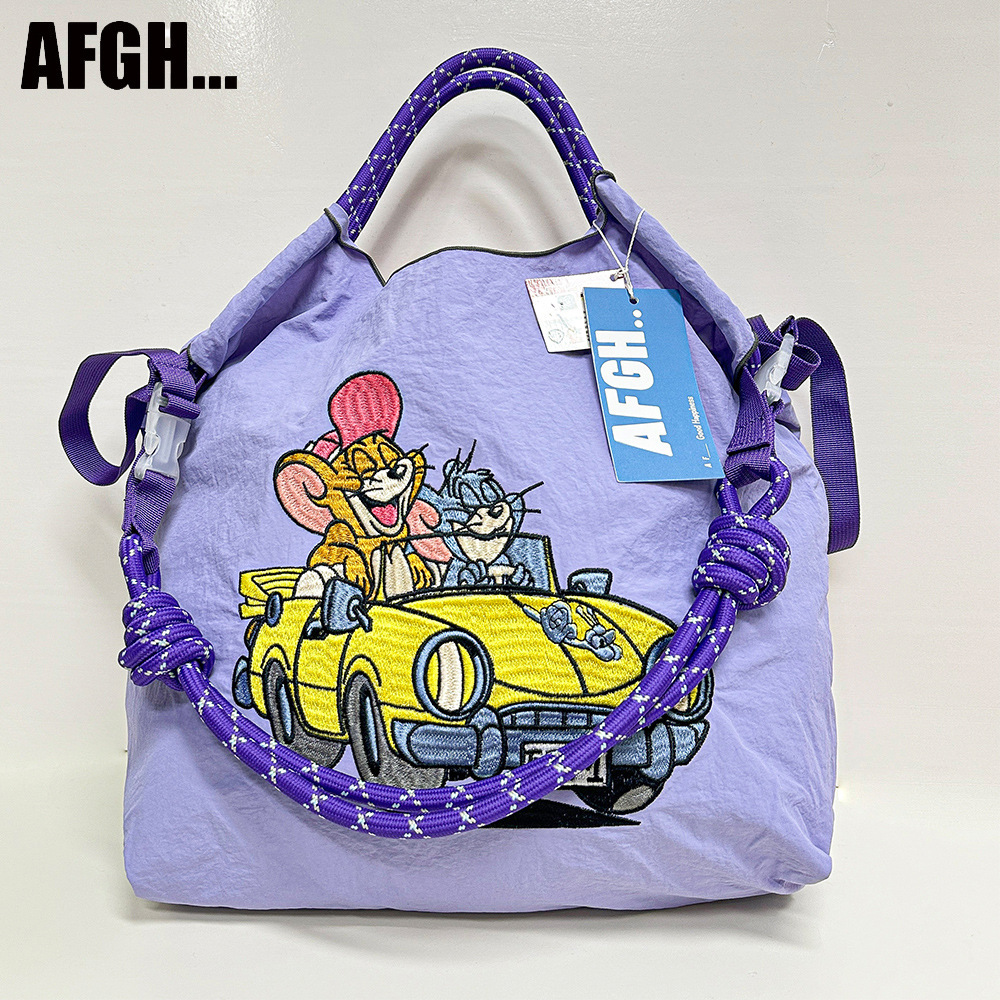 AFGH Warner officially authorized TomJerry embroidered shopping bag handbag, high-end car cat pic 10