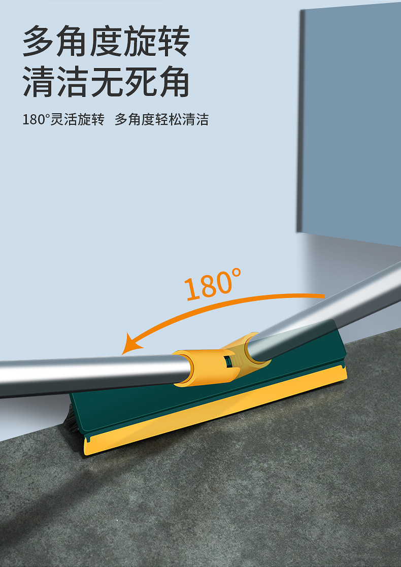 瓷砖地板刷卫生间刷地地缝死角清洁刷浴室厕所洗地金属长柄硬毛刷详情3
