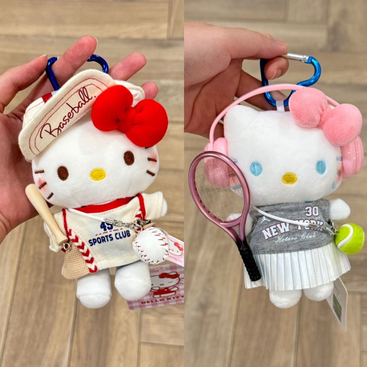 Authentic classic KT hellokitty backpack bag pendant, cartoon cute Hello Kitty keychain, plush doll for girls pic 2