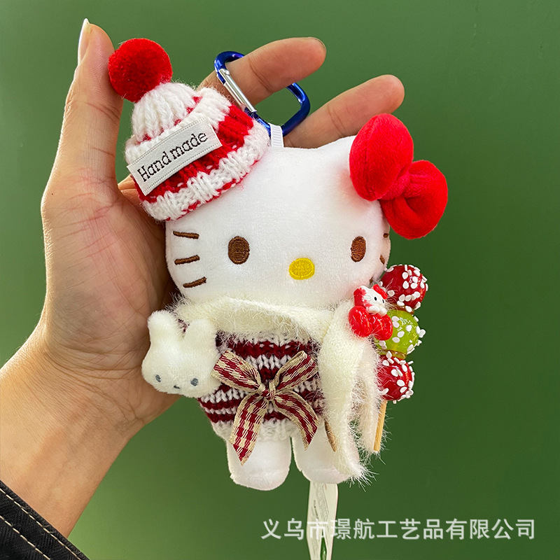 【 Genuine 】 New Year hellokitty Bag Pendant, Cute girl pendant, kt plush doll pic 6