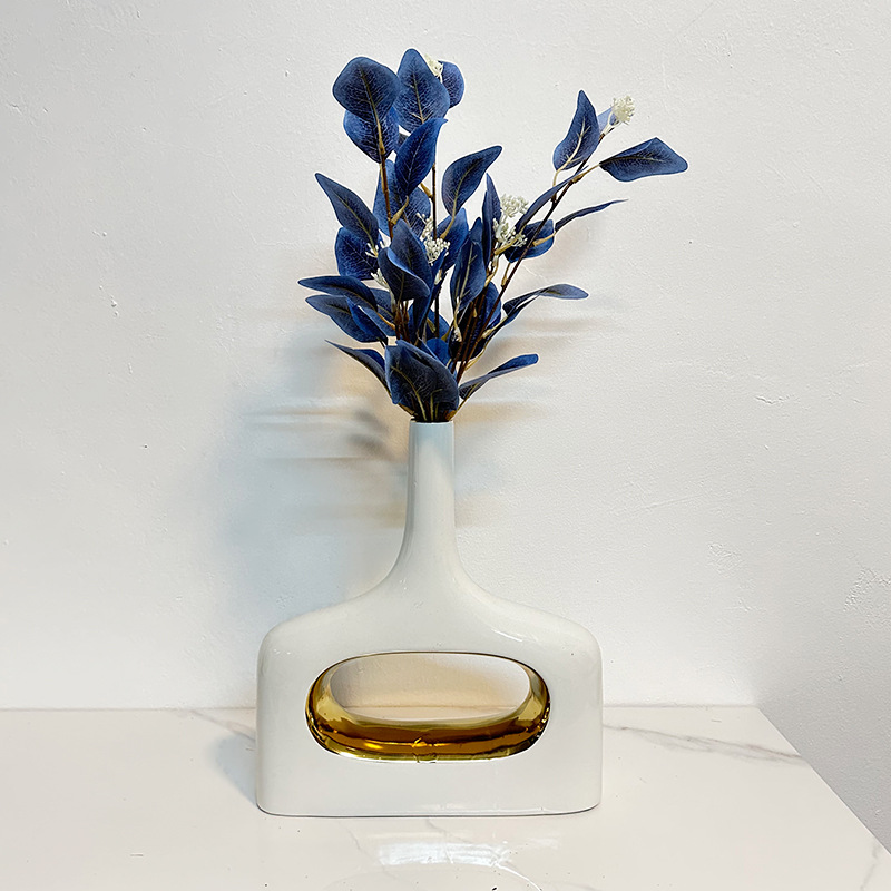 In 2025, modern light luxury high-end ceramic vases, living room home TV cabinets, entrance hall ornaments, coffee tables, model room decorations pic 5