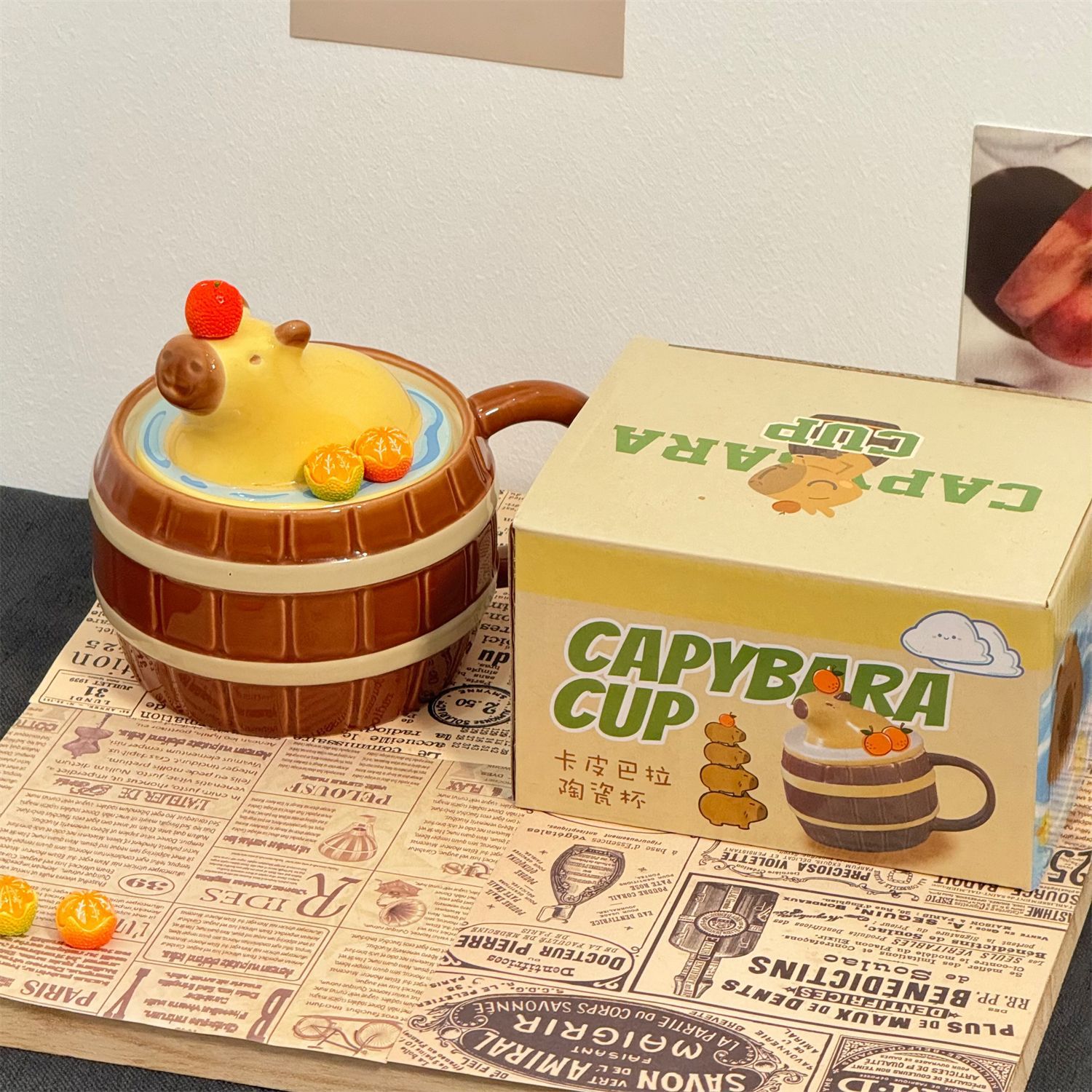 【 Original 】 Cup Souvenirs Mug, high appearance level, Capibara ceramic cup, cute Capybara water cup, creative pic 5