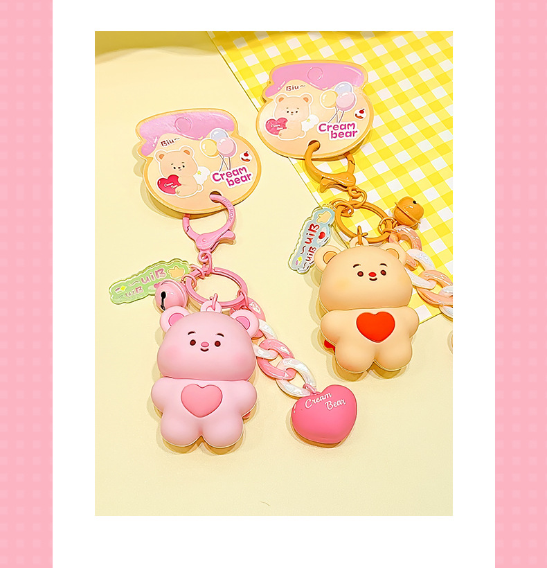 Creamy little cat plush pendant backpack with keychain and exquisite small pendant as a birthday gift pic 15